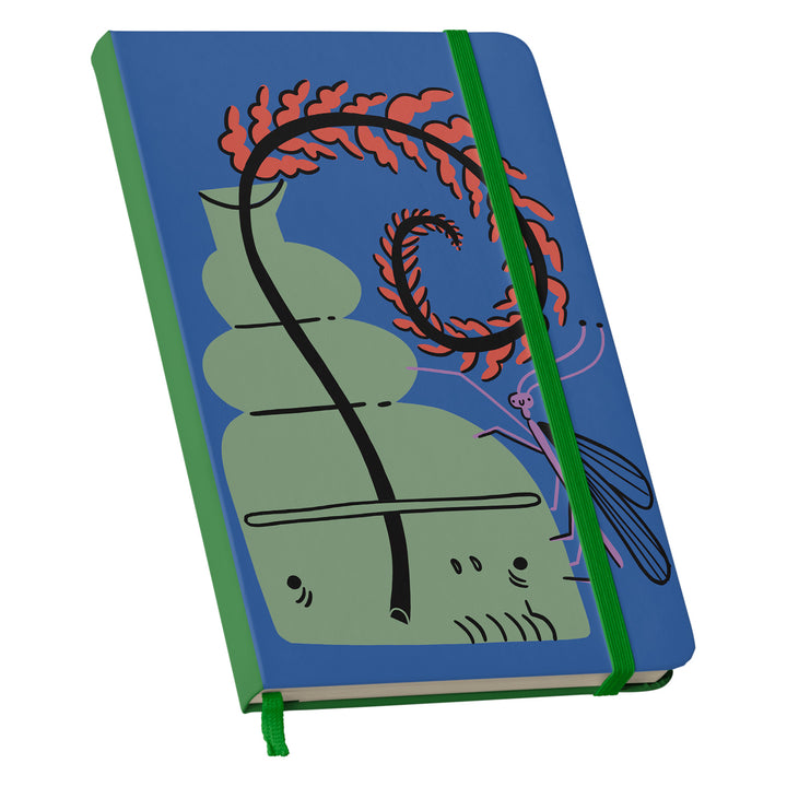 Taccuino Brainy dell'album Lo scrivo qui così mi ricordo di Tigre contro Tigre: copertina soft touch in 8 colori, con chiusura e segnalibro coordinati