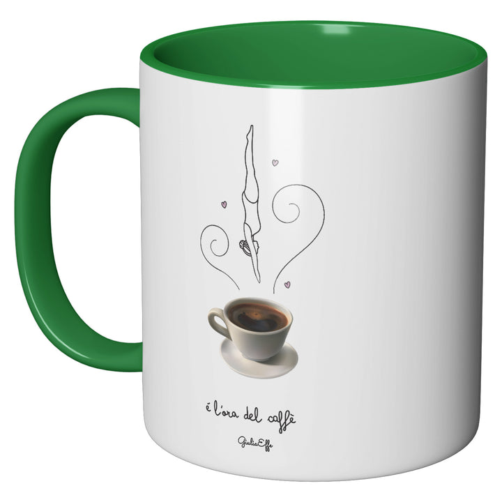 Tazza in ceramica Ora del caffè dell'album Creatività su ceramica di GiuliaEffe perfetta idea regalo