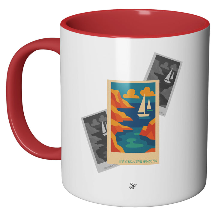 Tazza in ceramica Modern Sea in Winter dell'album Winter Fantasies From the World - Tazze di SF Creator perfetta idea regalo