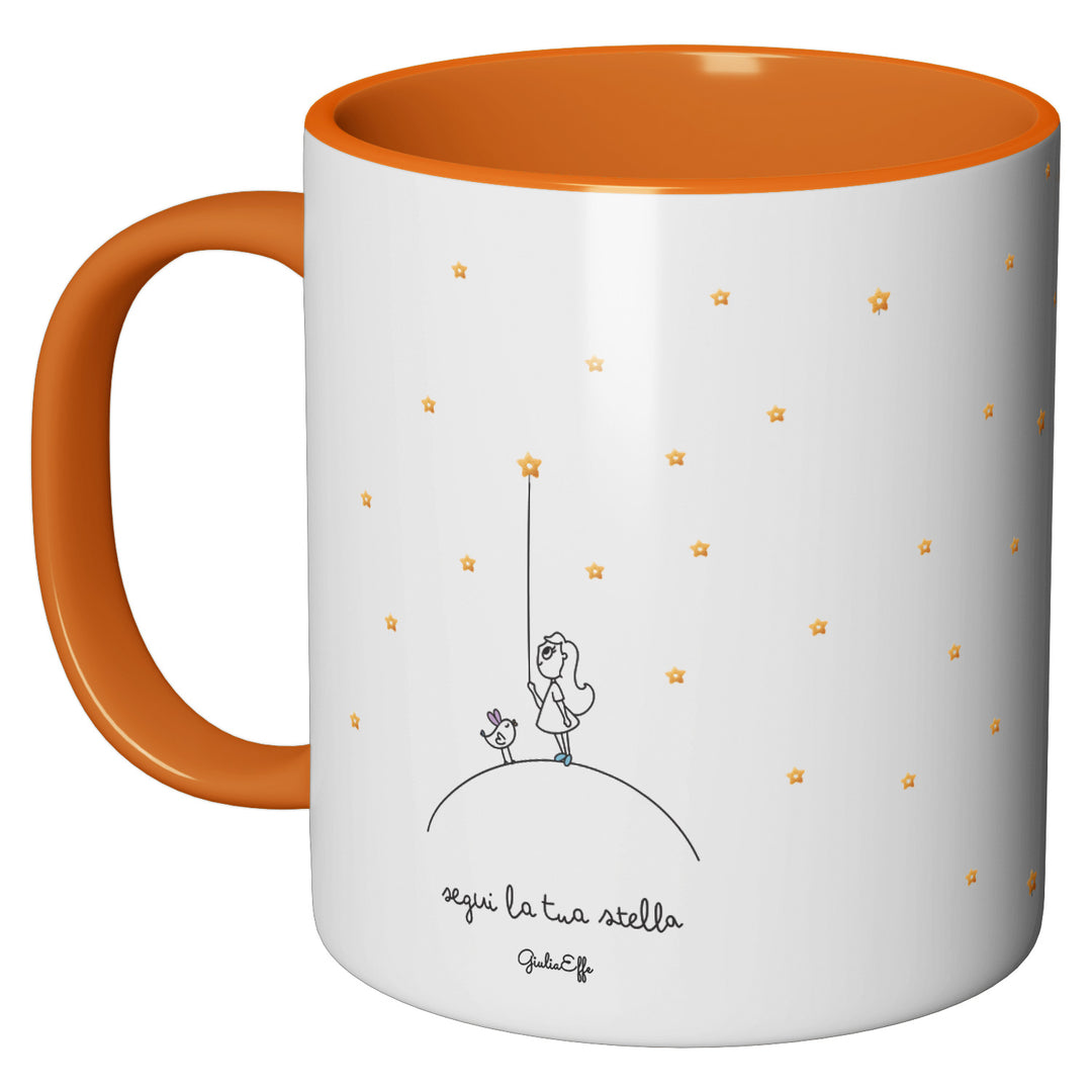 Tazza in ceramica Segui la tua stella dell'album Creatività su ceramica di GiuliaEffe perfetta idea regalo