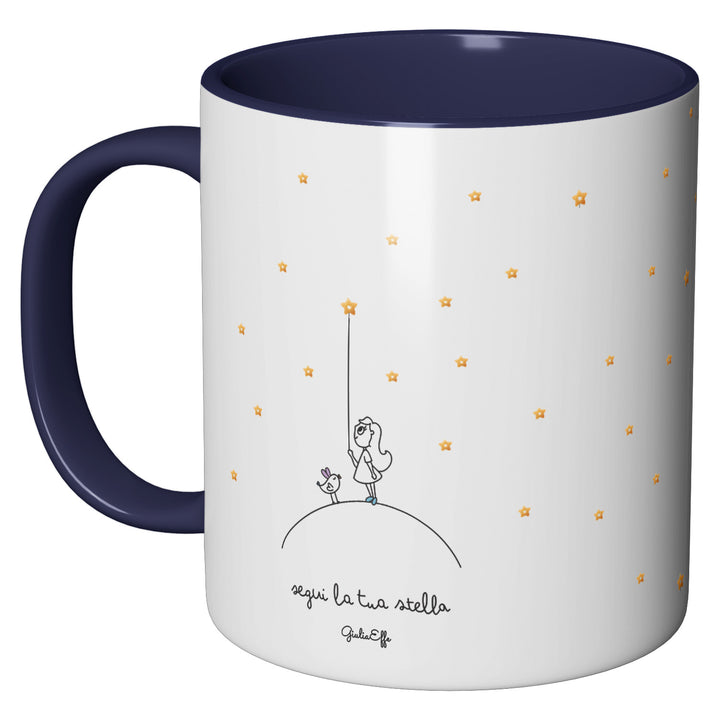 Tazza in ceramica Segui la tua stella dell'album Creatività su ceramica di GiuliaEffe perfetta idea regalo