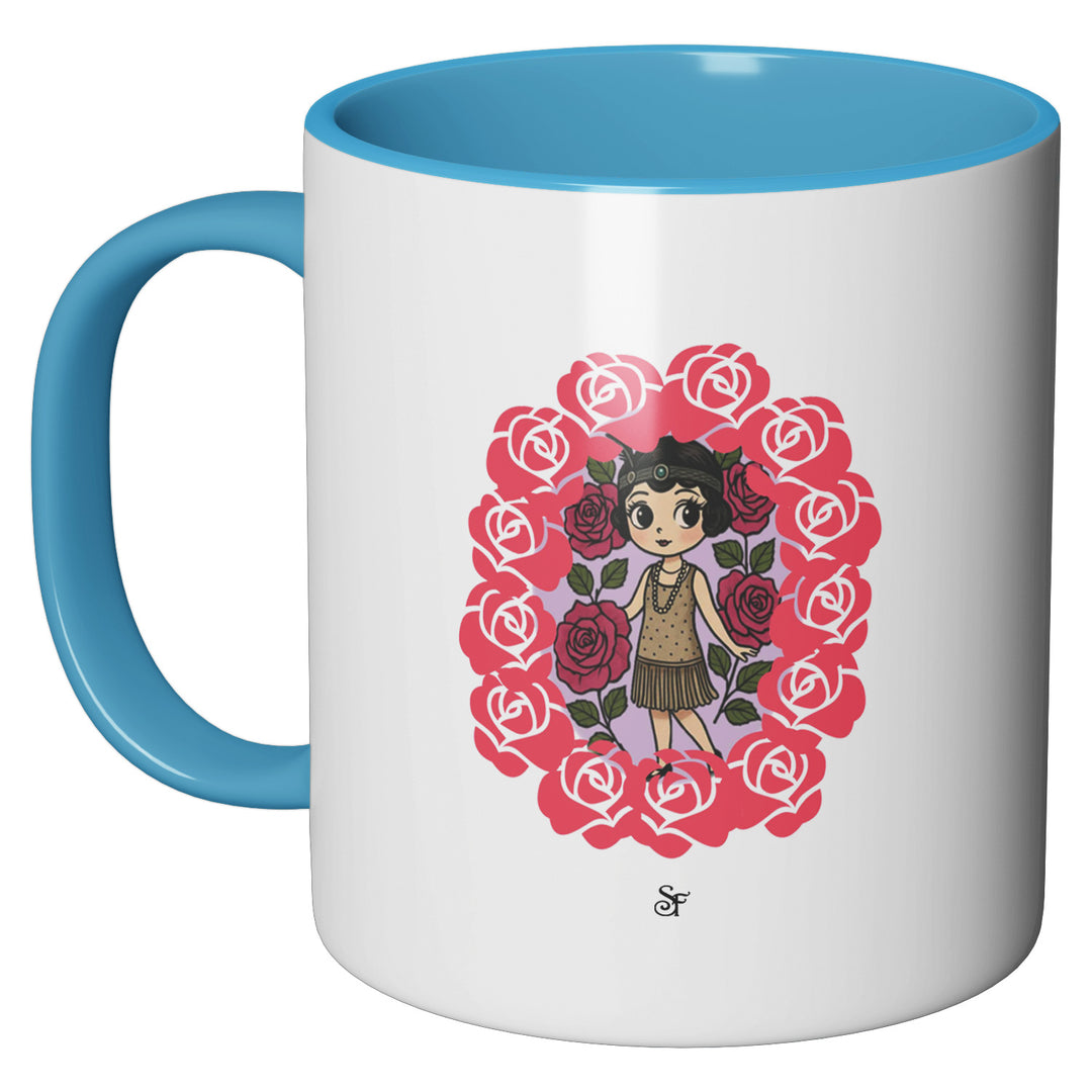 Tazza in ceramica Betty and Rose in Winter dell'album Winter Fantasies From the World - Tazze di SF Creator perfetta idea regalo