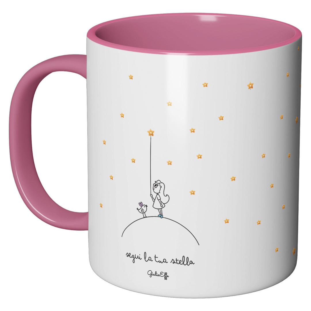 Tazza in ceramica Segui la tua stella dell'album Creatività su ceramica di GiuliaEffe perfetta idea regalo