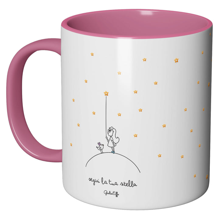 Tazza in ceramica Segui la tua stella dell'album Creatività su ceramica di GiuliaEffe perfetta idea regalo