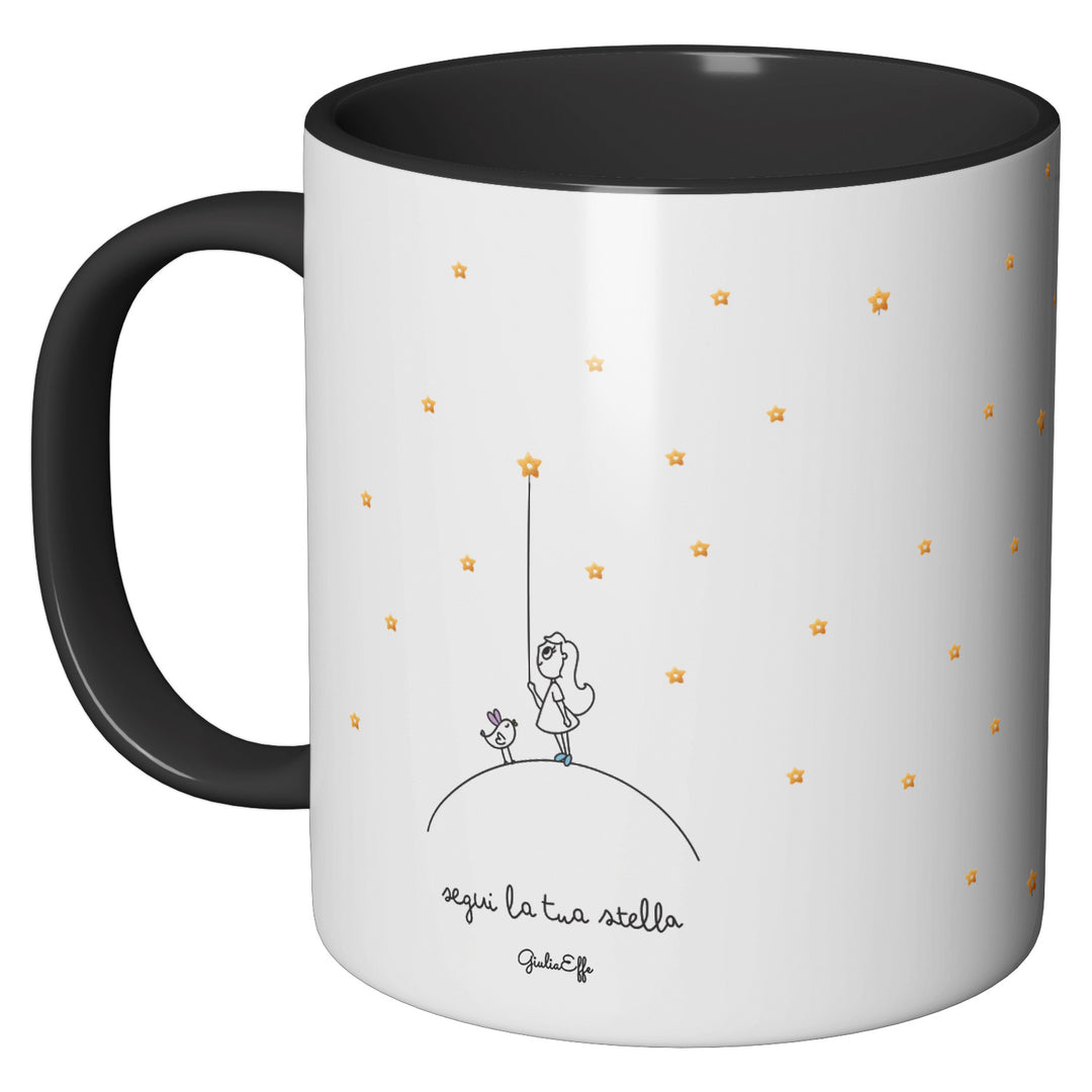 Tazza in ceramica Segui la tua stella dell'album Creatività su ceramica di GiuliaEffe perfetta idea regalo