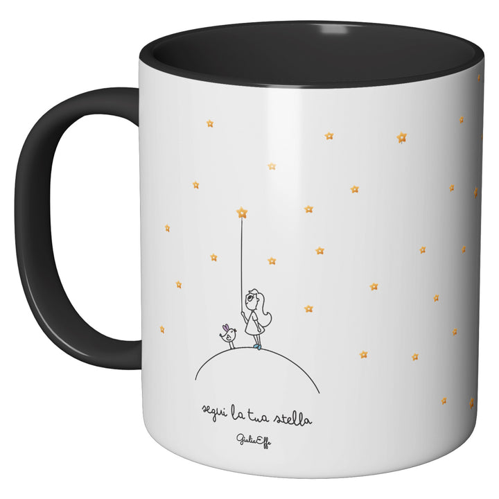 Tazza in ceramica Segui la tua stella dell'album Creatività su ceramica di GiuliaEffe perfetta idea regalo