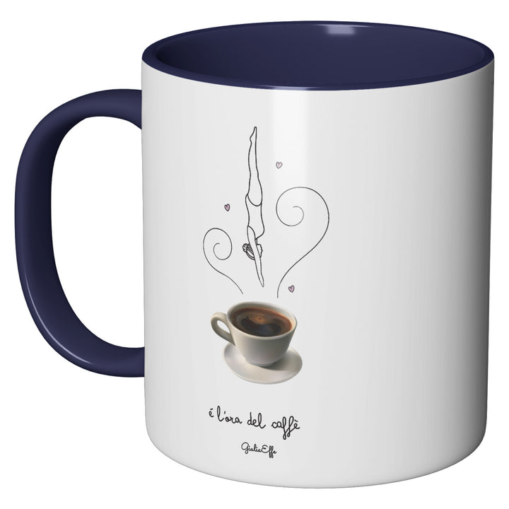 Tazza in ceramica Ora del caffè dell'album Creatività su ceramica di GiuliaEffe perfetta idea regalo