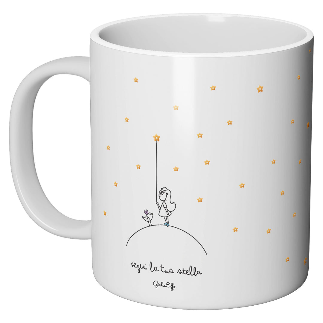 Tazza in ceramica Segui la tua stella dell'album Creatività su ceramica di GiuliaEffe perfetta idea regalo