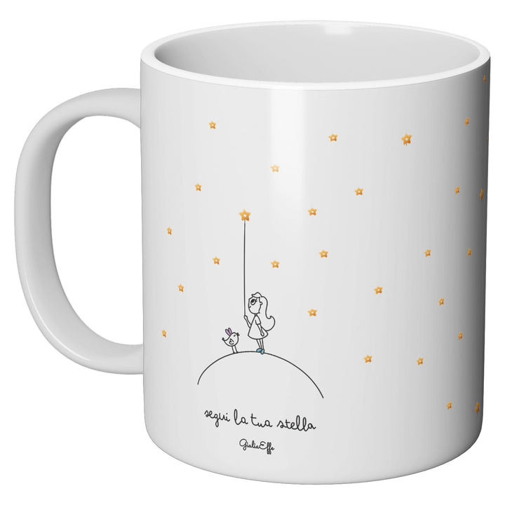 Tazza in ceramica Segui la tua stella dell'album Creatività su ceramica di GiuliaEffe perfetta idea regalo