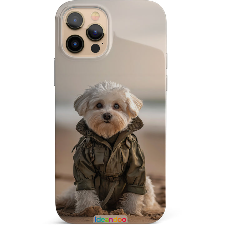 Cover Maltese militare dell'album Cani simpatici di Ideandoo per iPhone, Samsung, Xiaomi e altri