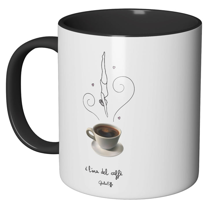 Tazza in ceramica Ora del caffè dell'album Creatività su ceramica di GiuliaEffe perfetta idea regalo