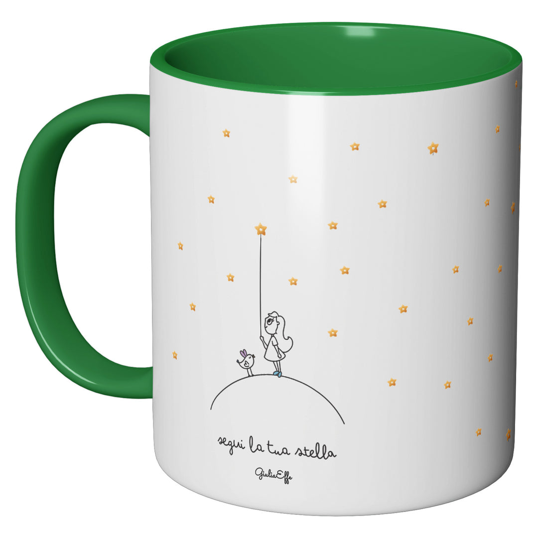 Tazza in ceramica Segui la tua stella dell'album Creatività su ceramica di GiuliaEffe perfetta idea regalo