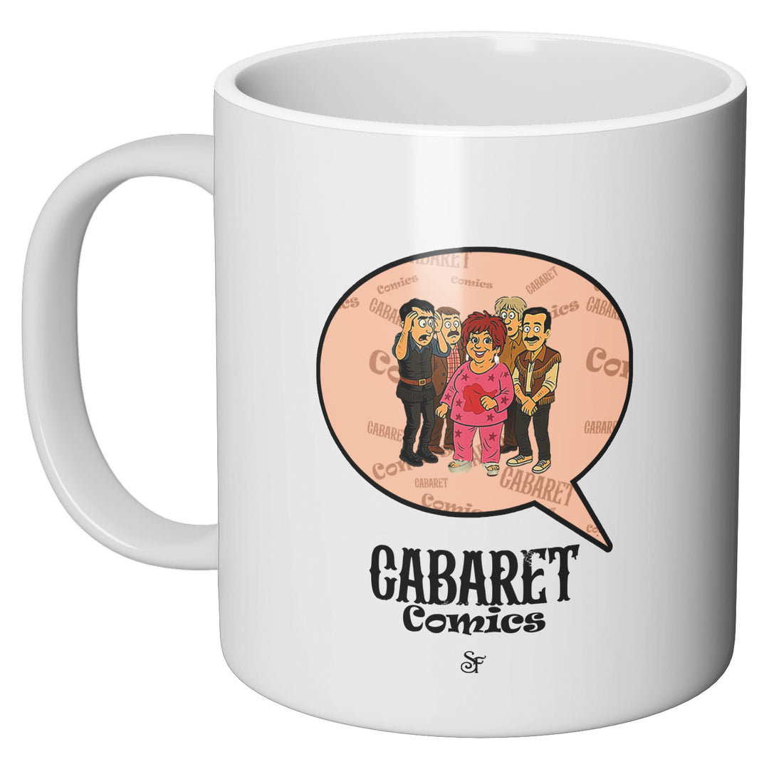 Tazza in ceramica Cabaret Comics - rosa dell'album The Nightingale of Cavriago in comics - Tazze di SF Creator & Co perfetta idea regalo