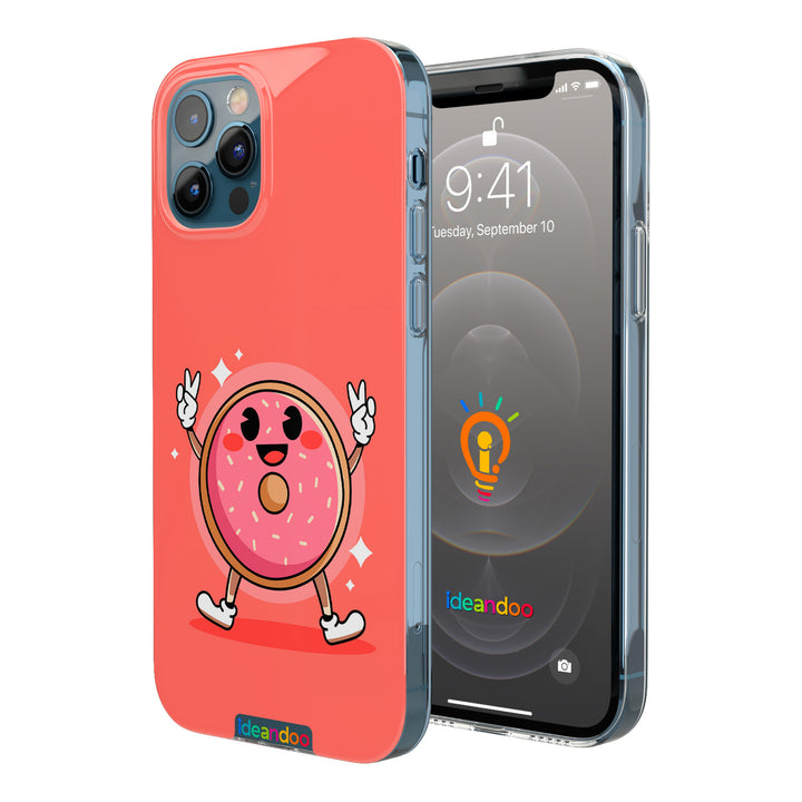 Cover Donut felice dell'album Donuts per tutti di Ideandoo per iPhone, Samsung, Xiaomi e altri