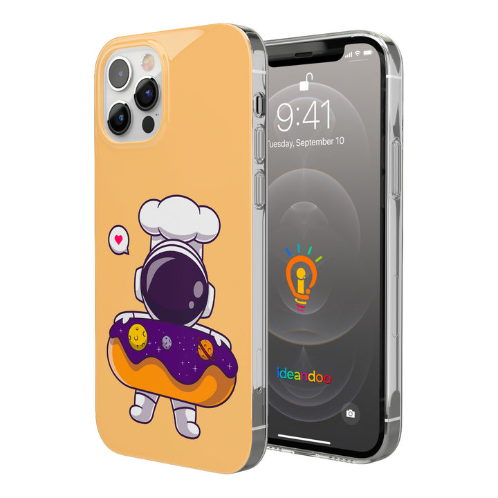 Cover Astronauta chef con Donut dell'album Astronauta carino di Ideandoo per iPhone, Samsung, Xiaomi e altri