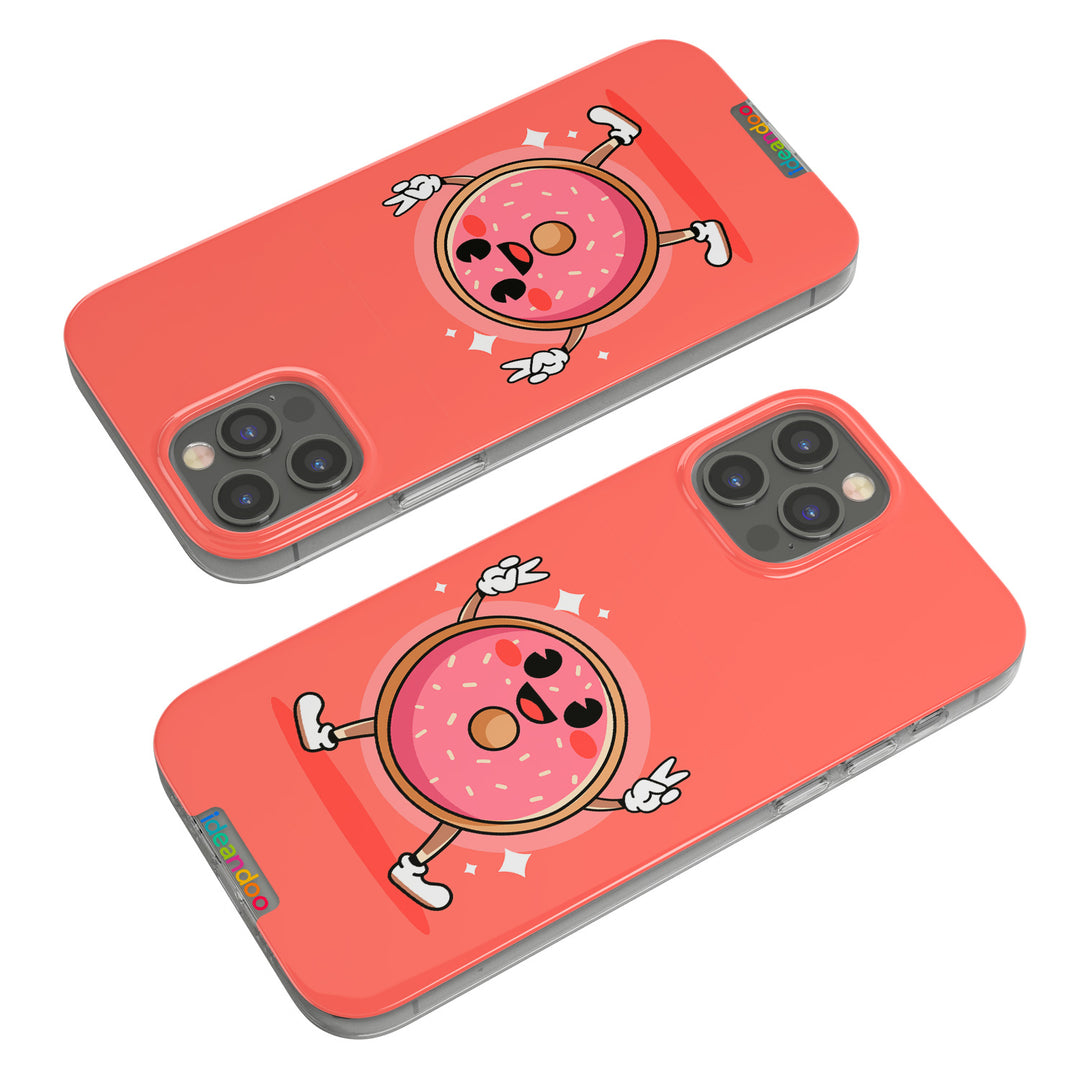 Cover Donut felice dell'album Donuts per tutti di Ideandoo per iPhone, Samsung, Xiaomi e altri