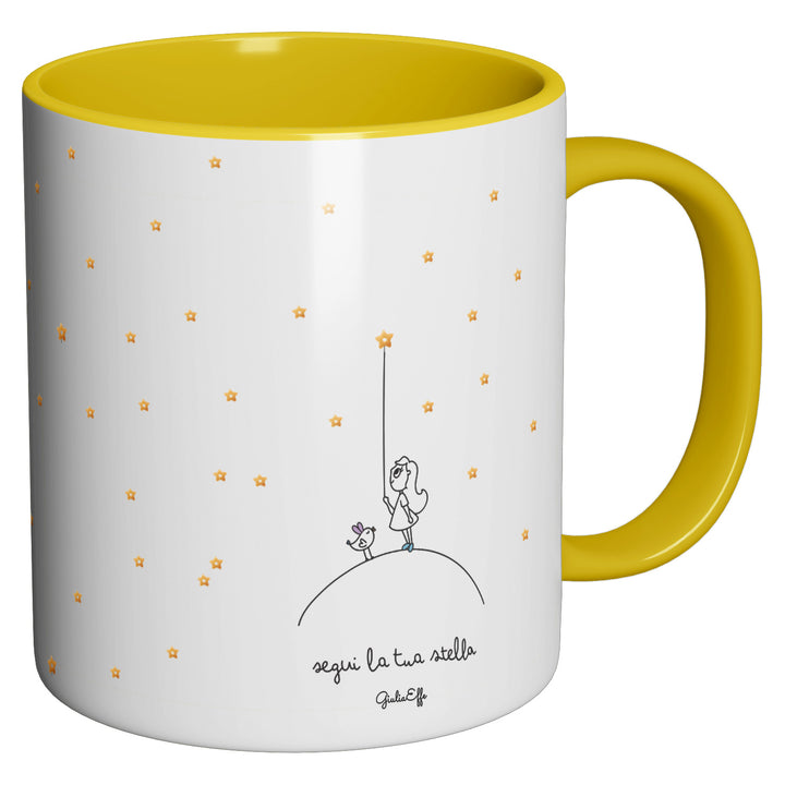 Tazza in ceramica Segui la tua stella dell'album Creatività su ceramica di GiuliaEffe perfetta idea regalo