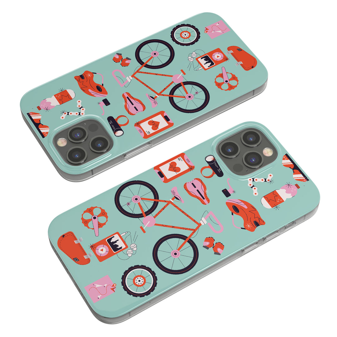 Cover Bicicletta pattern dell'album Biciclette di Ideandoo per iPhone, Samsung, Xiaomi e altri