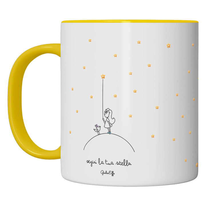 Tazza in ceramica Segui la tua stella dell'album Creatività su ceramica di GiuliaEffe perfetta idea regalo