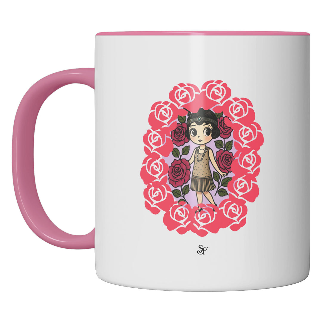 Tazza in ceramica Betty and Rose in Winter dell'album Winter Fantasies From the World - Tazze di SF Creator perfetta idea regalo