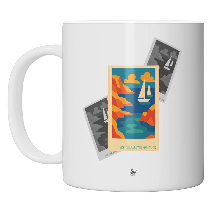 Tazza in ceramica Modern Sea in Winter dell'album Winter Fantasies From the World - Tazze di SF Creator perfetta idea regalo