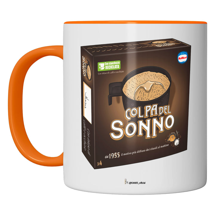 Tazza in ceramica Colpa del sonno dell'album Notti in Bianco di Kimi perfetta idea regalo