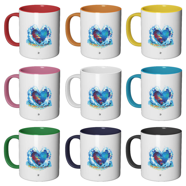 Tazza in ceramica The Heart of the Ocean in Winter dell'album Winter Fantasies From the World - Tazze di SF Creator perfetta idea regalo