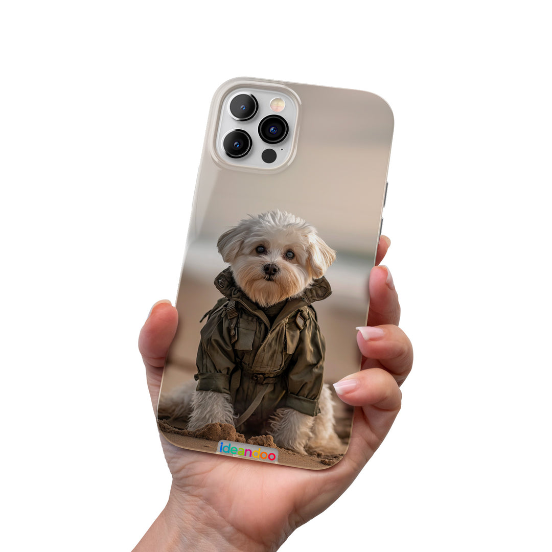 Cover Maltese militare dell'album Cani simpatici di Ideandoo per iPhone, Samsung, Xiaomi e altri