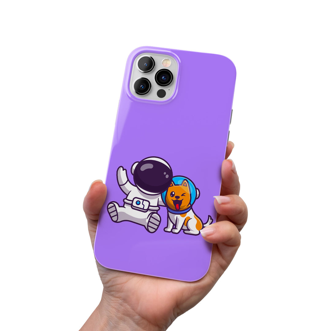 Cover Astronauta e cane dell'album Astronauta carino di Ideandoo per iPhone, Samsung, Xiaomi e altri