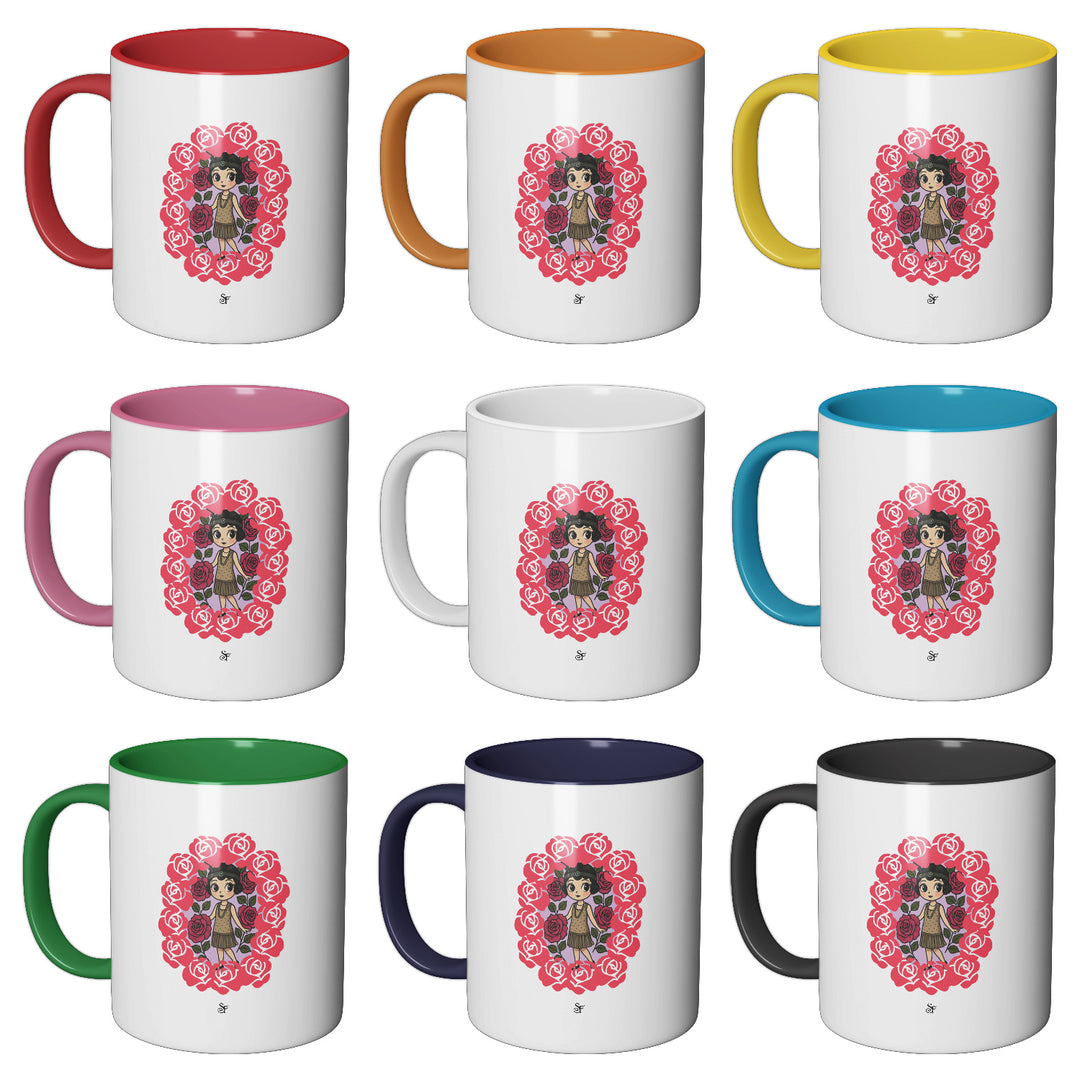 Tazza in ceramica Betty and Rose in Winter dell'album Winter Fantasies From the World - Tazze di SF Creator perfetta idea regalo