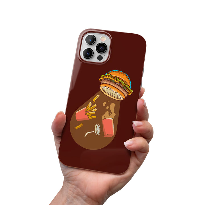 Cover Hamburger Ufo dell'album Spazio stellare di Ideandoo per iPhone, Samsung, Xiaomi e altri