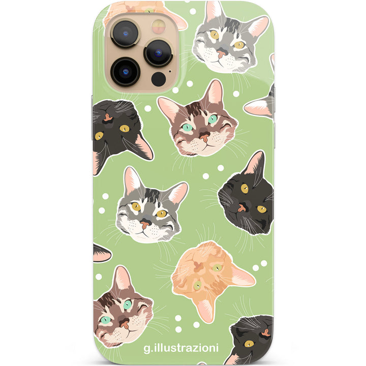 Cover Gatti dell'album Colourful Pet di G.Illustrazioni per iPhone, Samsung, Xiaomi e altri