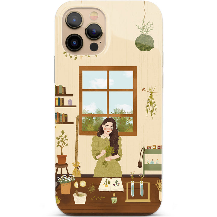 Cover Green witch dell'album happy illo di Carlotta Zanettini Illustration per iPhone, Samsung, Xiaomi e altri
