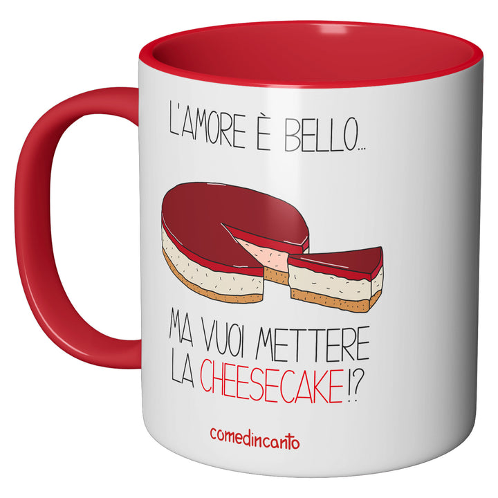 Tazza in ceramica Cheesecake dell'album Chi ti ama... di comedincanto perfetta idea regalo