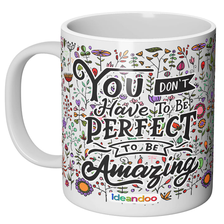 Tazza in ceramica Amazing dell'album You don't have to be perfect di Ideandoo perfetta idea regalo