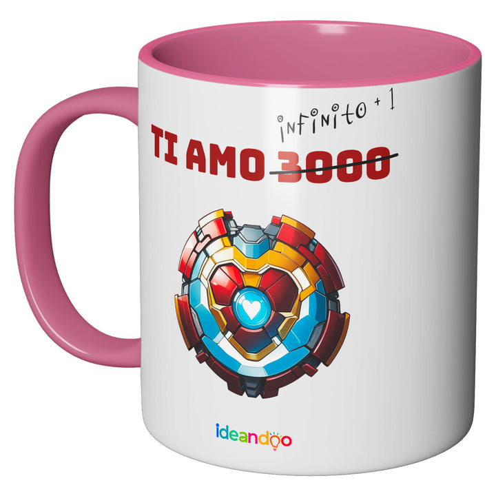 Tazza in ceramica Ti amo all'infinito + 1 dell'album Tazze d'amore di Ideandoo perfetta idea regalo