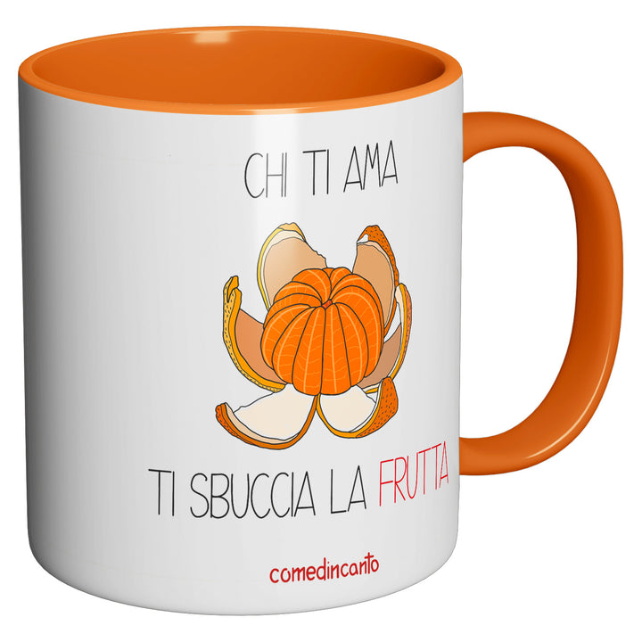 Tazza in ceramica Frutta dell'album Chi ti ama... di comedincanto perfetta idea regalo