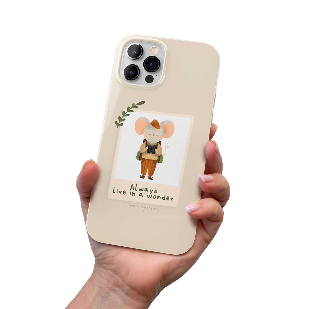 Cover Polaroid topino dell'album Let's adventure di Sonia Innocenti Illustration per iPhone, Samsung, Xiaomi e altri